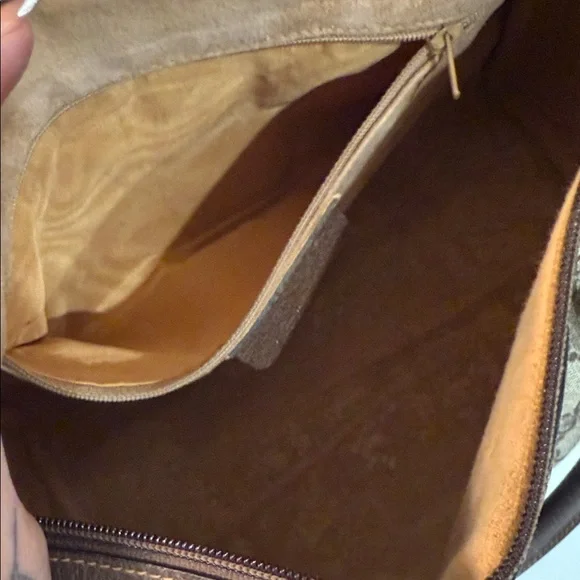 Vintage Gucci Monogram Canvas Bag with Red and Green Accent - Picture 12 of 15